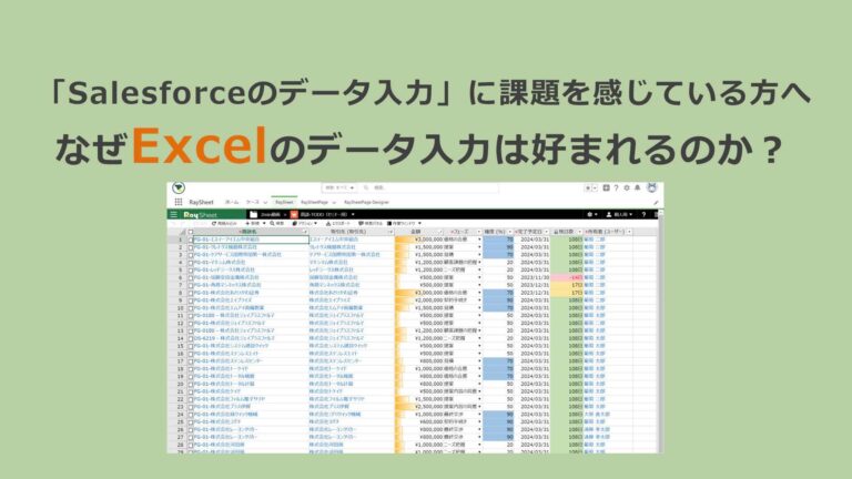 ～「Salesforceのデータ入力」に課題を感じている方へ～なぜExcelのデータ入力が好まれるのか - RayKit活用ブログ-SalesforceとExcelのイイトコドリ-